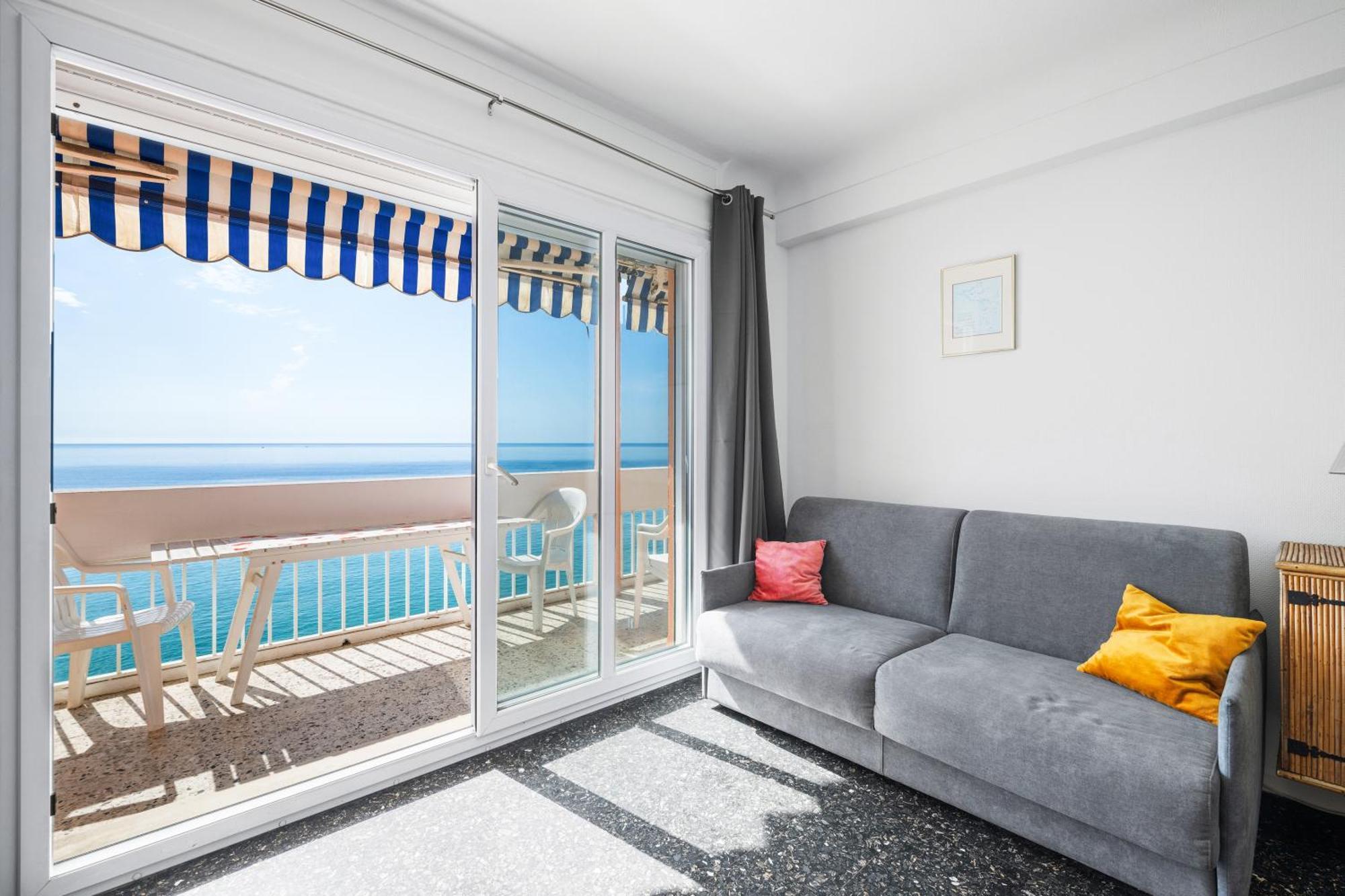 Le Panorama -Vue Exceptionnelle - Dernier Etage - Front De Mer Menton Dış mekan fotoğraf